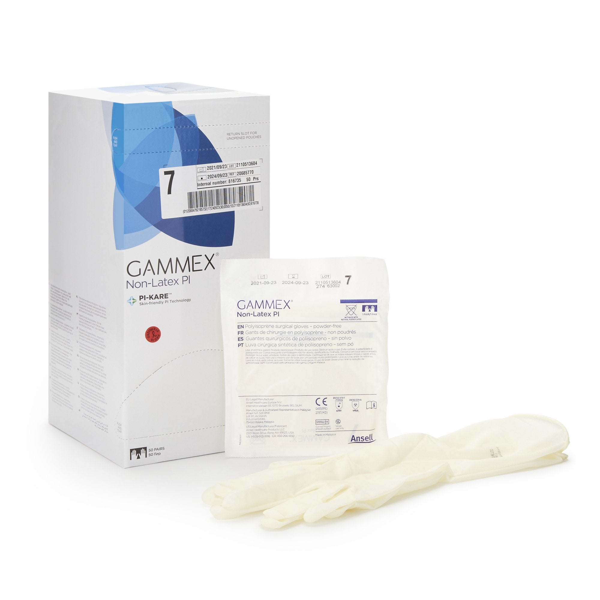 Protexis™ PI with Neu-Thera® Polyisoprene Surgical Glove, Size 7.5, Ivory