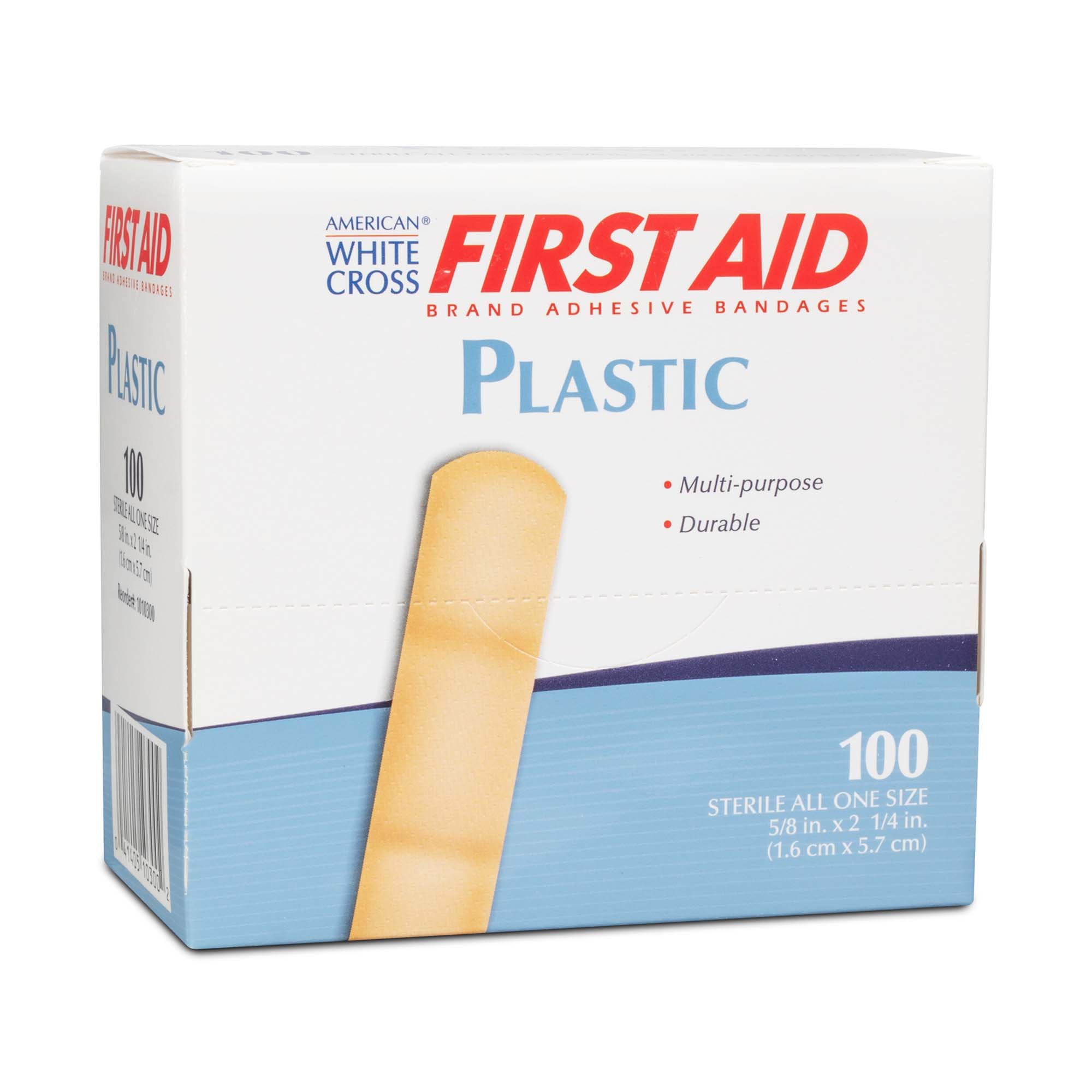 American® White Cross First Aid Adhesive Strips, 5/8 x 2¼ Inches -  Kinetic Consulting Group