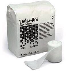 Delta-Rol® White Acrylic Undercast Cast Padding, 2 Inch x 4 Yard