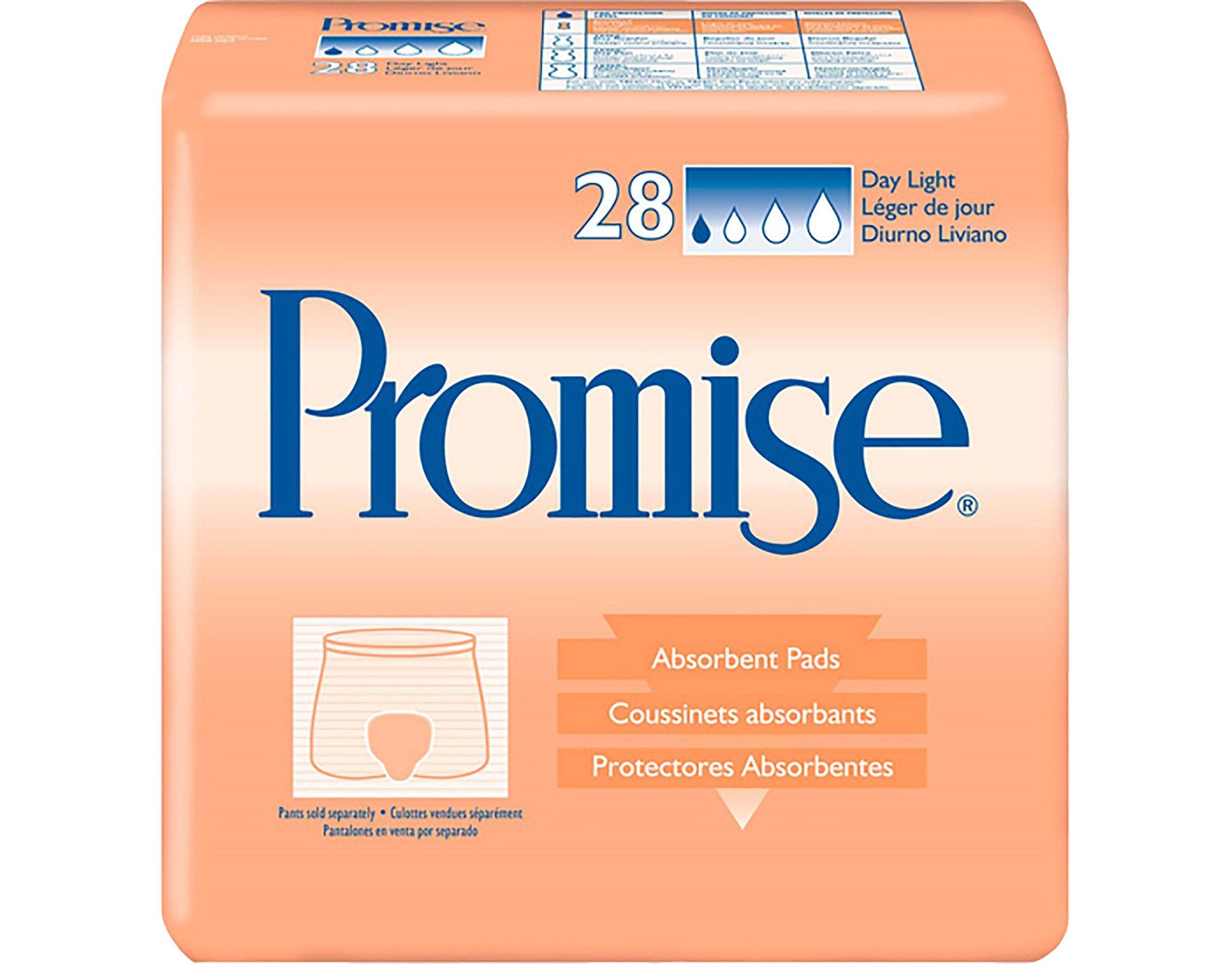 Dignity Incontinence Liner 4" x 12", Moderate Absorbency, Polymer Core, One Size Fits Most Adults, Unisex, Disposable