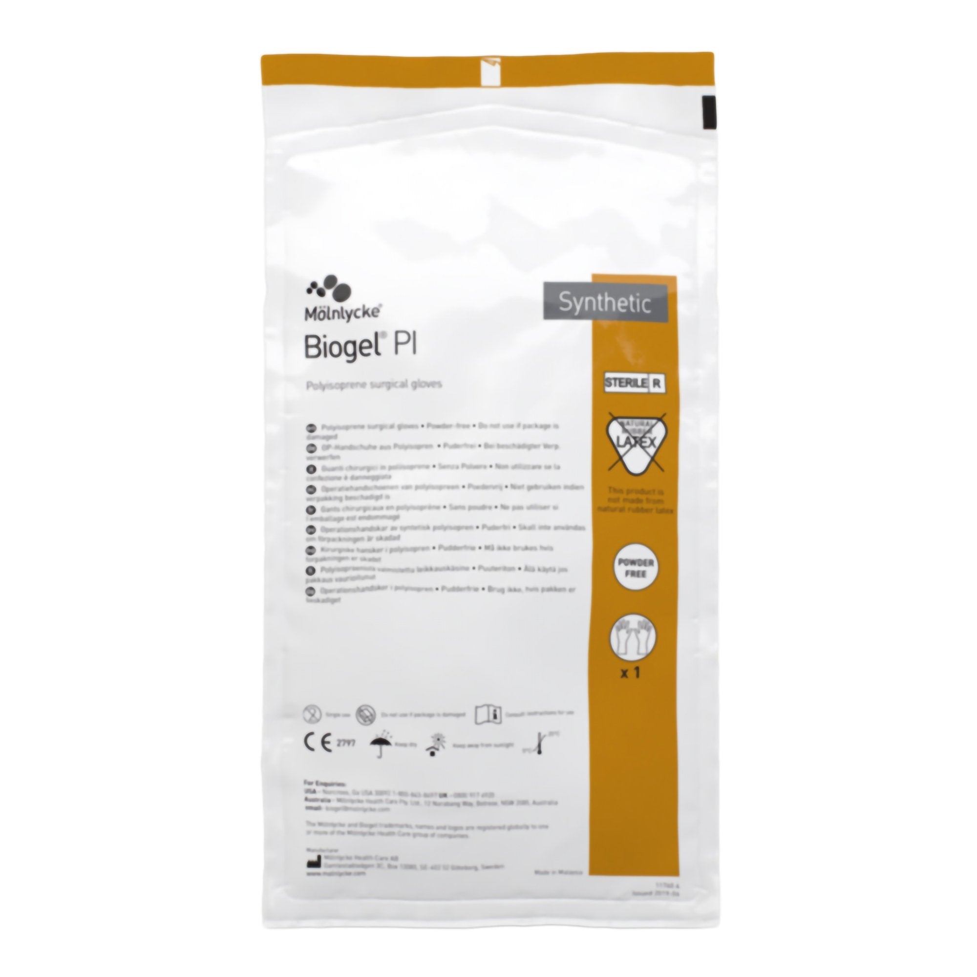 Biogel® Sensor™ Latex Surgical Glove, Size 7.5, Straw Color