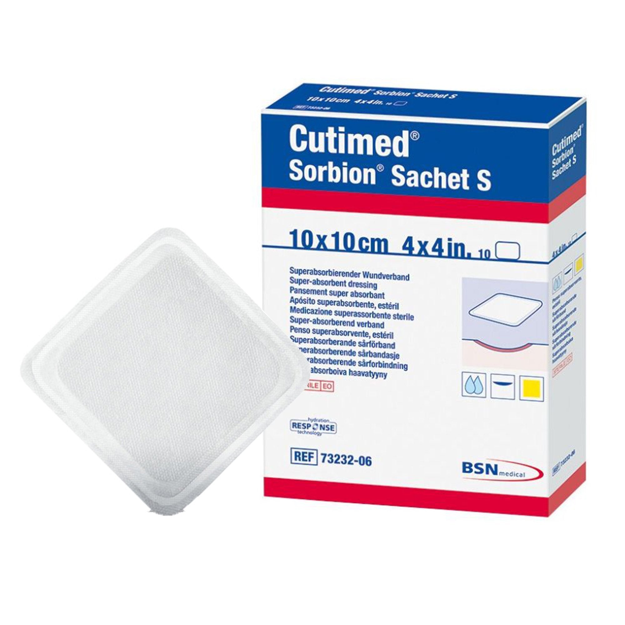 AquaRite™ Extra CMC Gelling Fiber Wound Dressing, 4 x 5 Inch