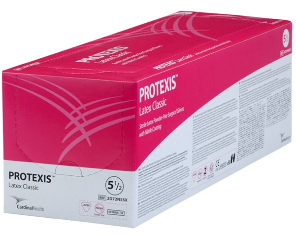 Protexis™ Latex Surgical Gloves with Nitrile Coating, Size 6.5, Light Brown