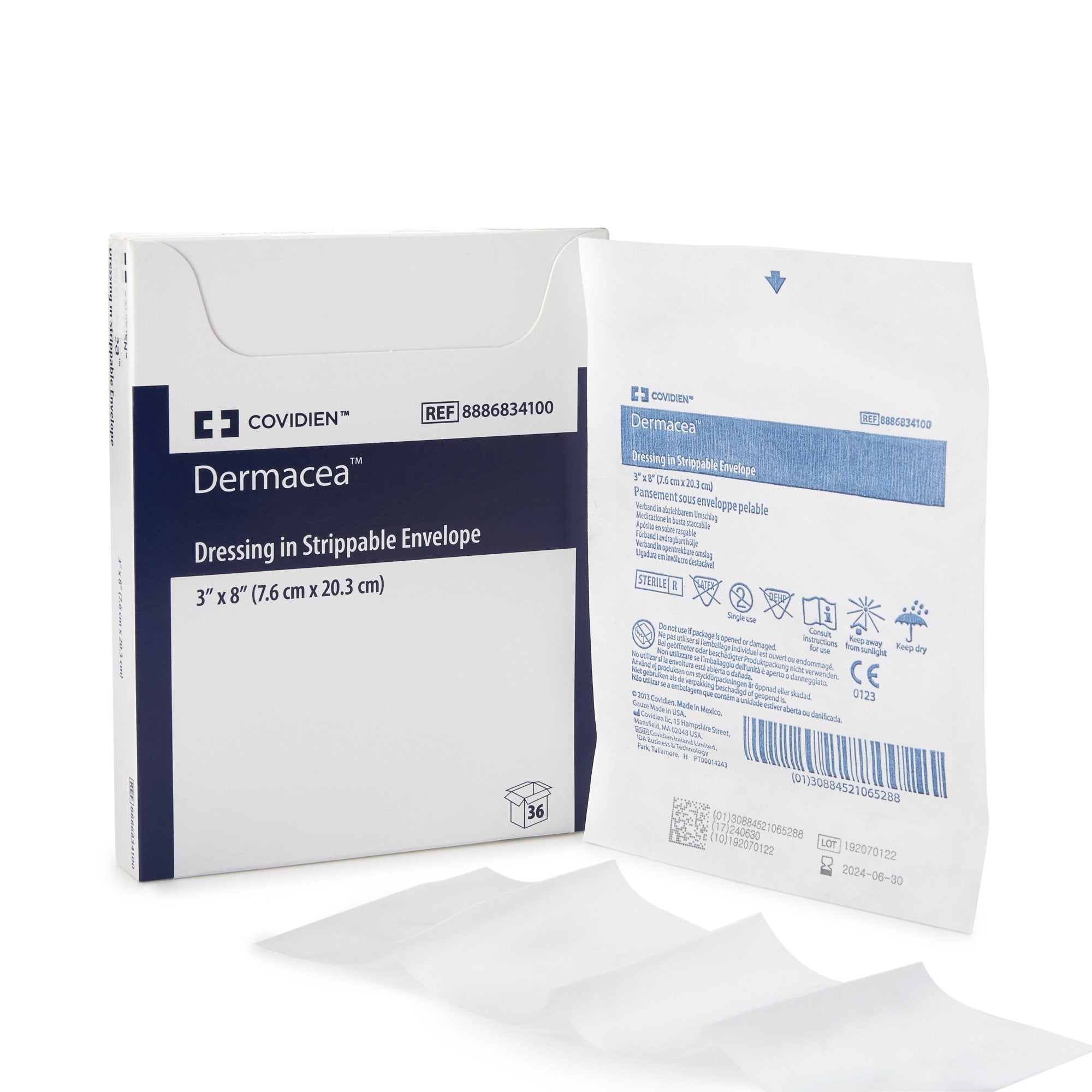 Dermacea™ Abdominal Pad, 8 x 10 Inch