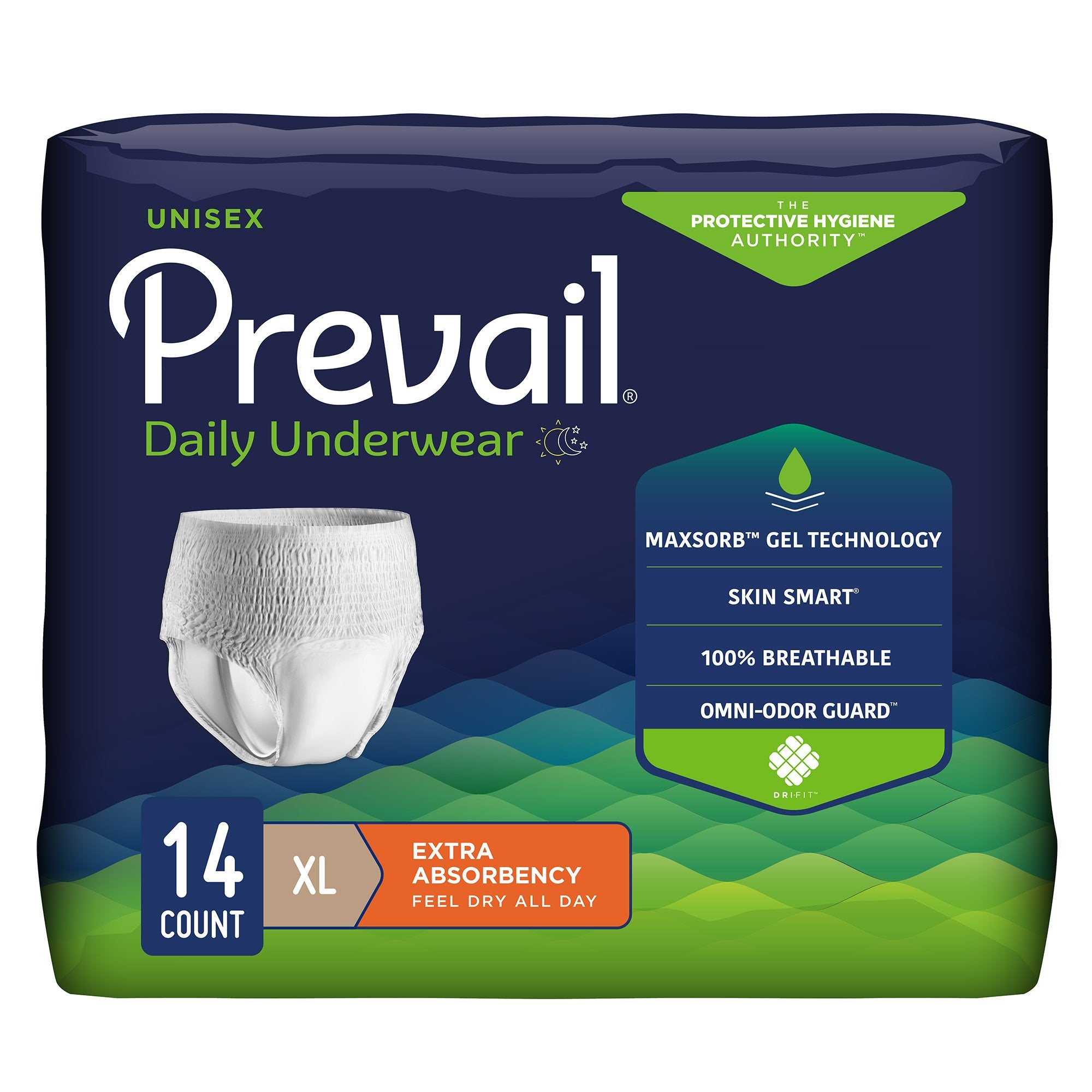 Prevail® Daily Underwear Maximum Absorbent Underwear, Small