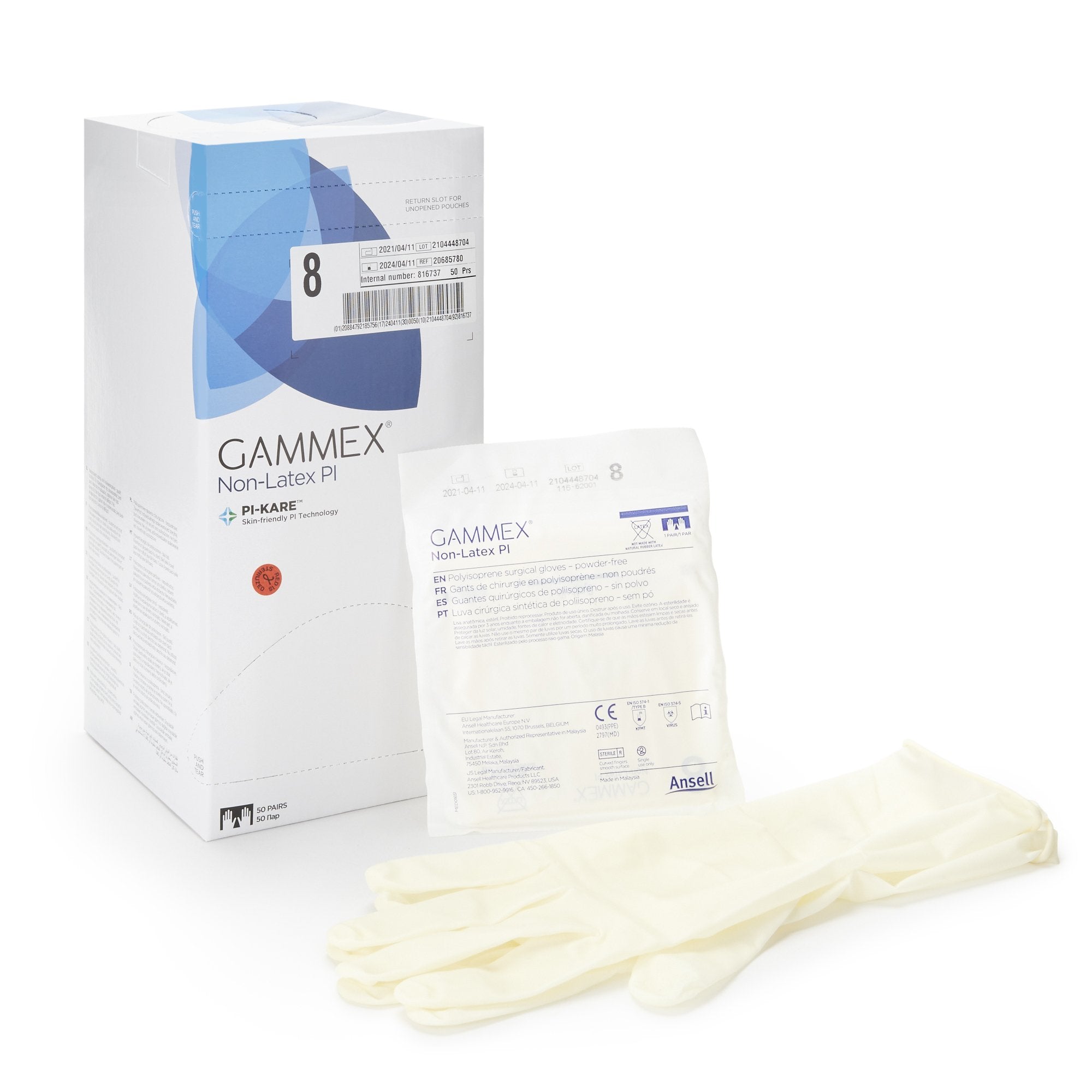 Protexis™ PI Polyisoprene Surgical Glove, Size 5.5, Ivory