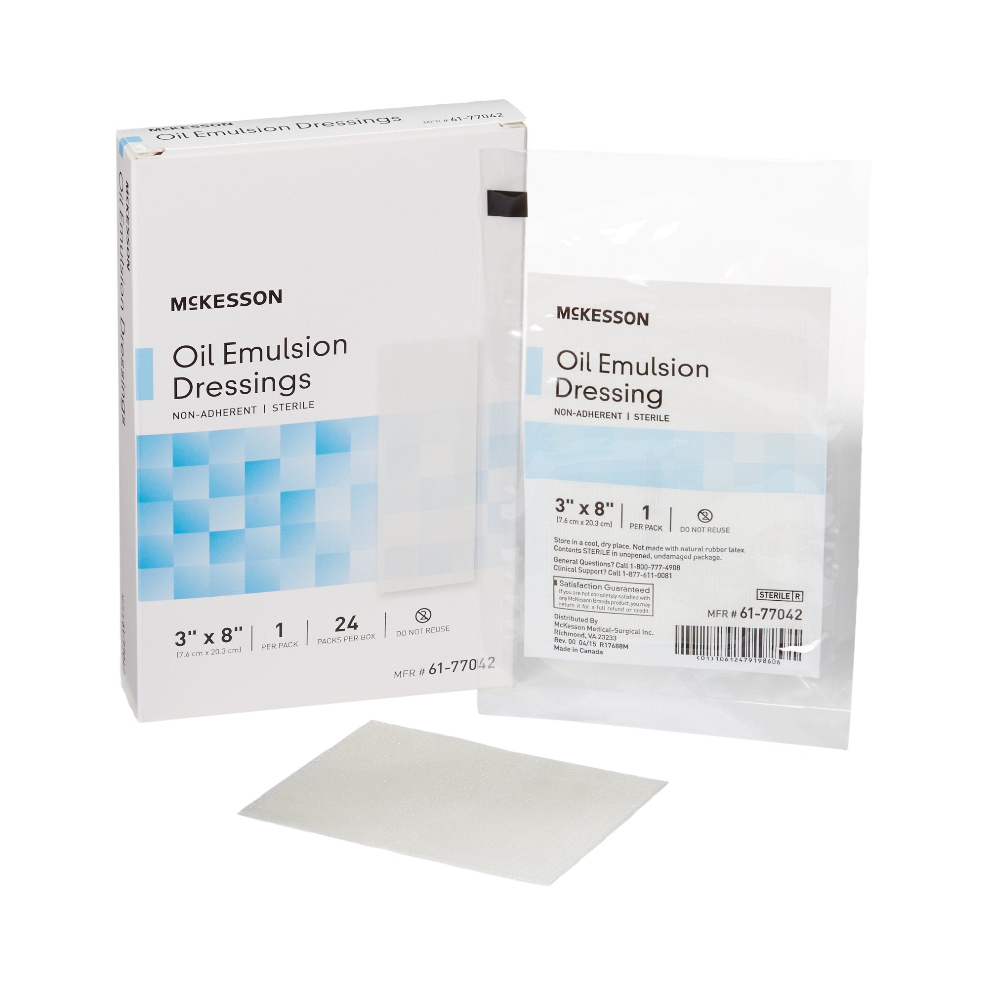 Curity™ Oil Emulsion Impregnated Dressing, 3 x 8 Inch