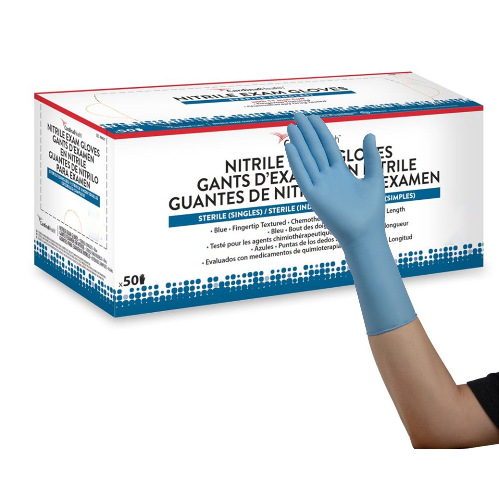 Flexal™ Nitrile Exam Glove, Medium, Blue