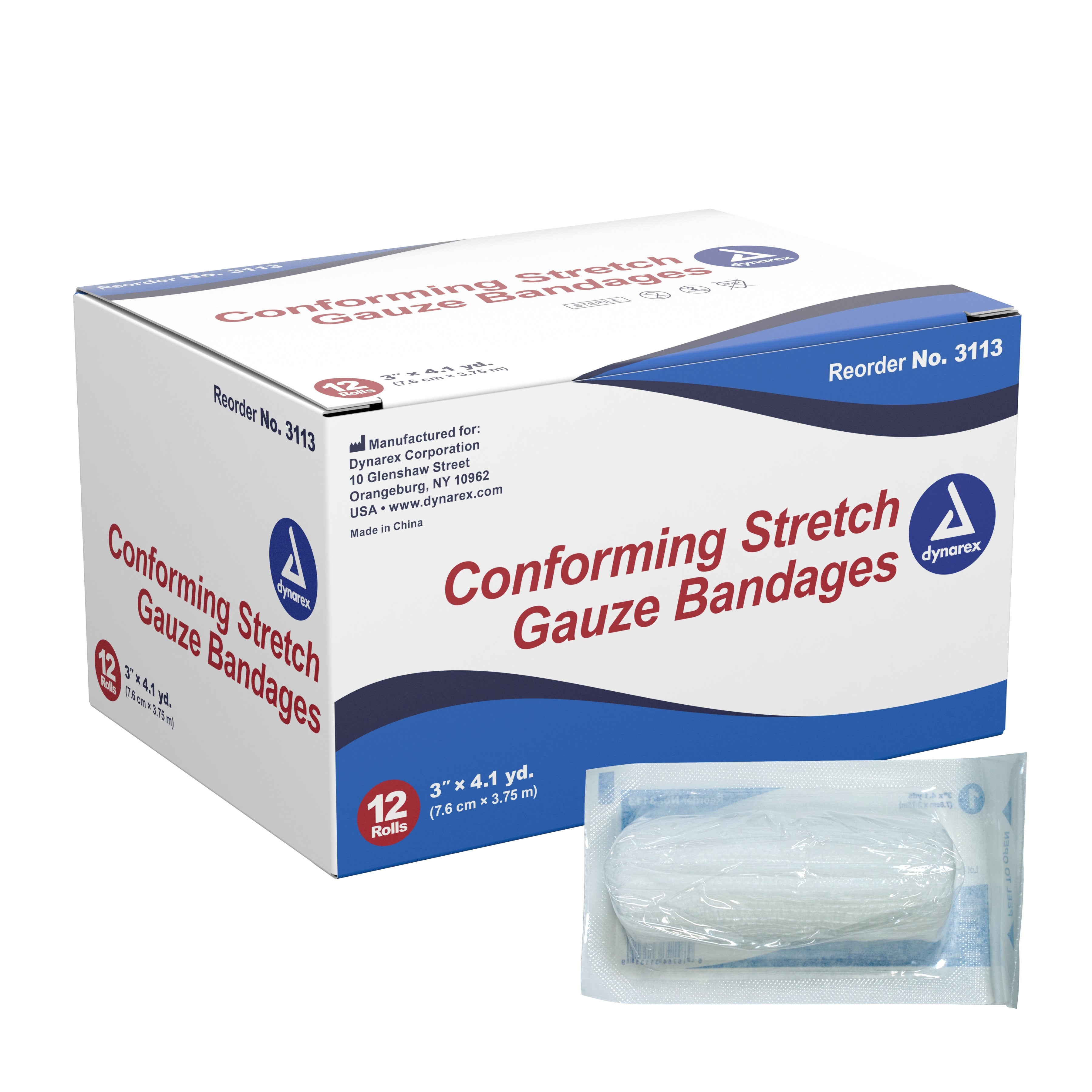 Curity™ Sterile Conforming Bandage, 6 x 82 Inch, 1-Ply