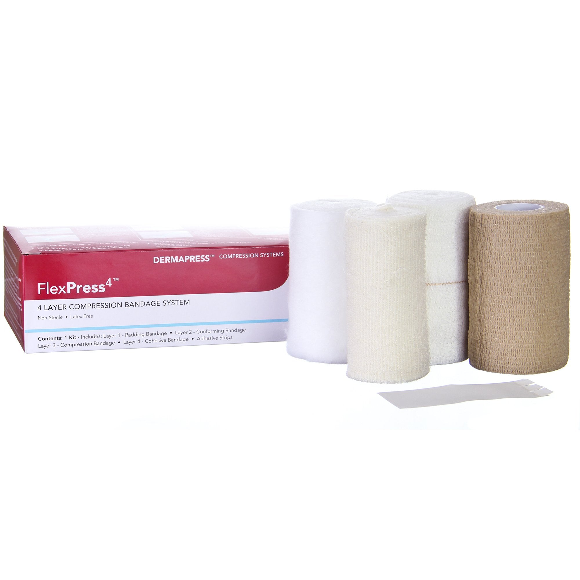 Shur-Band® LF Single Hook and Loop Closure Elastic Bandage, 2 Inch x 5 Yard