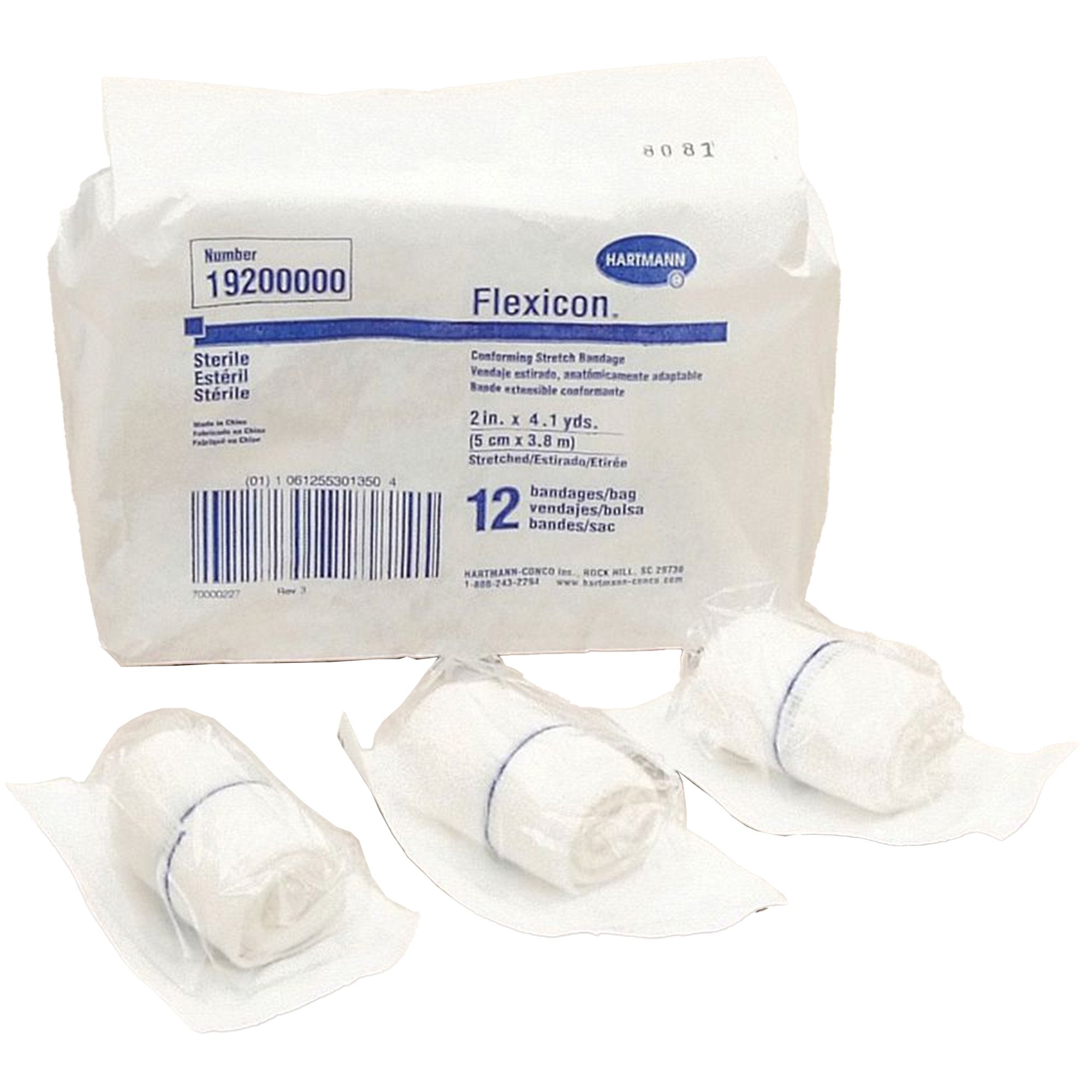 Dermacea™ NonSterile Conforming Bandage, 4 Inch x 4-1/10 Yard