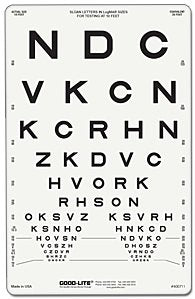 Moore Medical Snellen Eye Chart