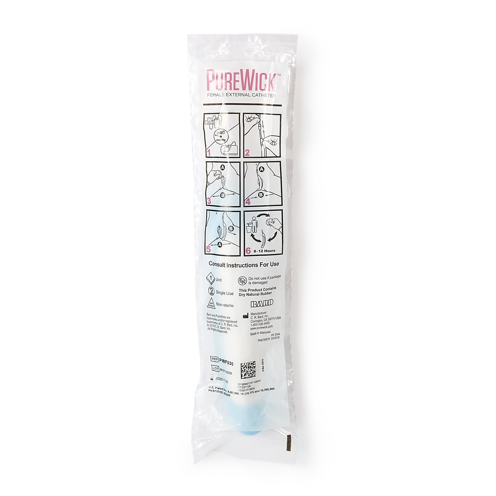 Conveen Security+ Male External Catheter, Self-Sealing Integrated Band, Small, Transparent