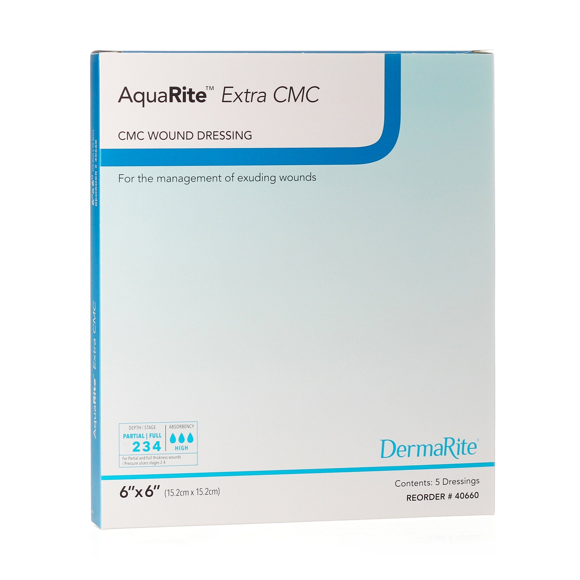 AquaRite™ Extra CMC Gelling Fiber Wound Dressing, 3/4 x 18 Inch