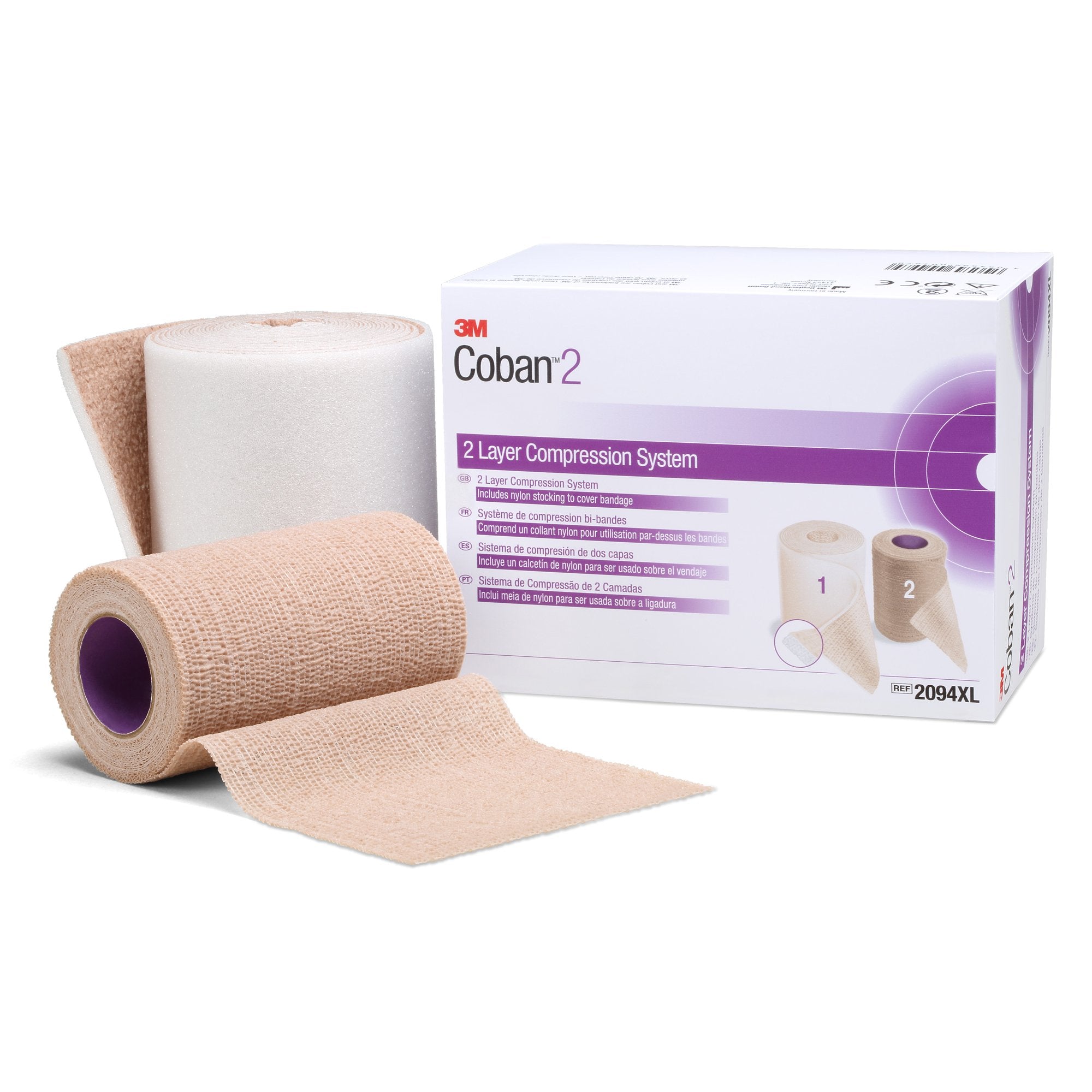 3M™ Coban™ Self-adherent Closure Cohesive Bandage, 6 Inch x 5 Yard