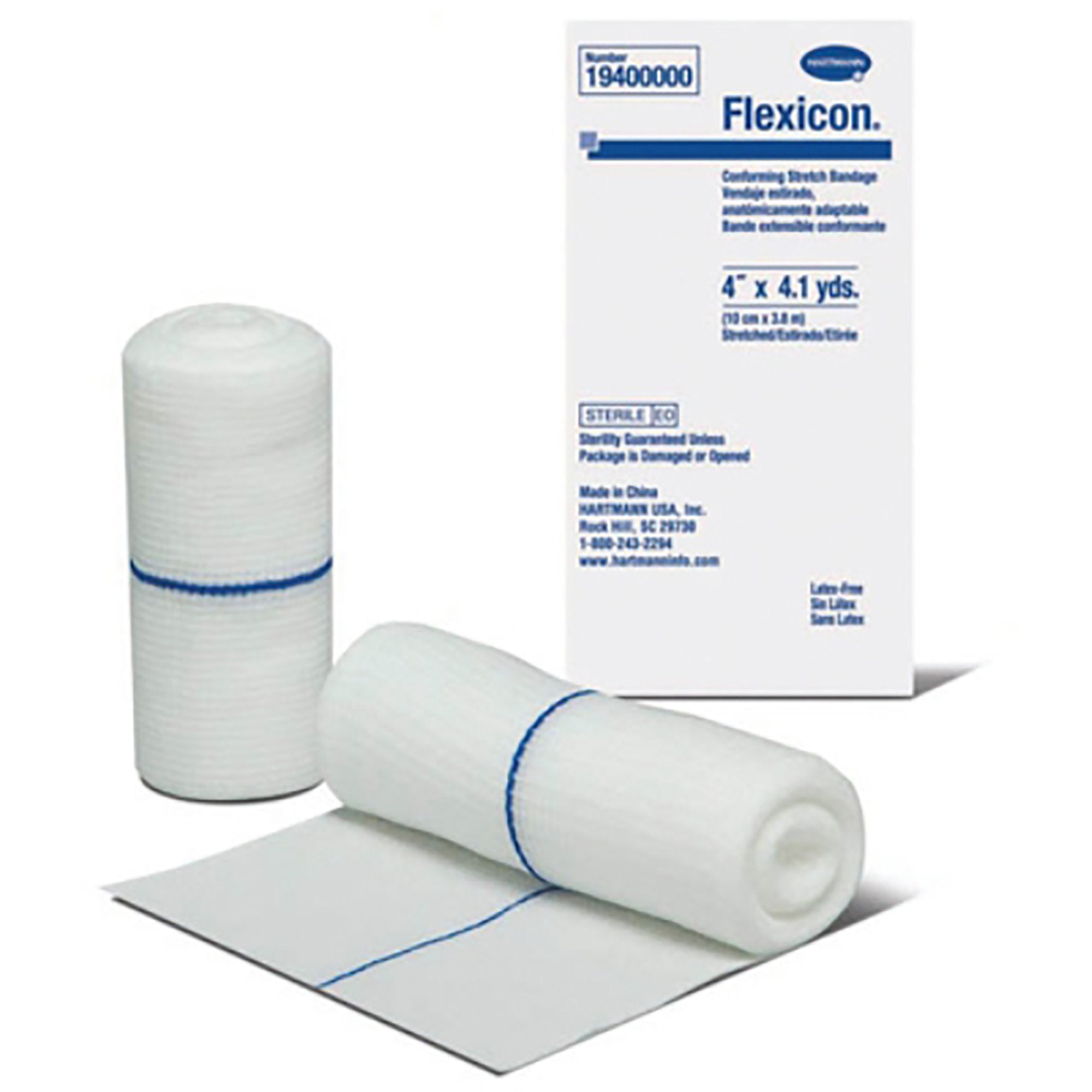 Flexicon® Sterile Conforming Bandage, 1 Inch x 4-1/10 Yard, 1-Ply