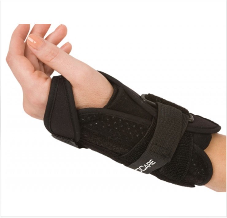 Wrist Splint ProCare ComfortForm Palmar Stay, Aluminum/Foam/Lycra, Black