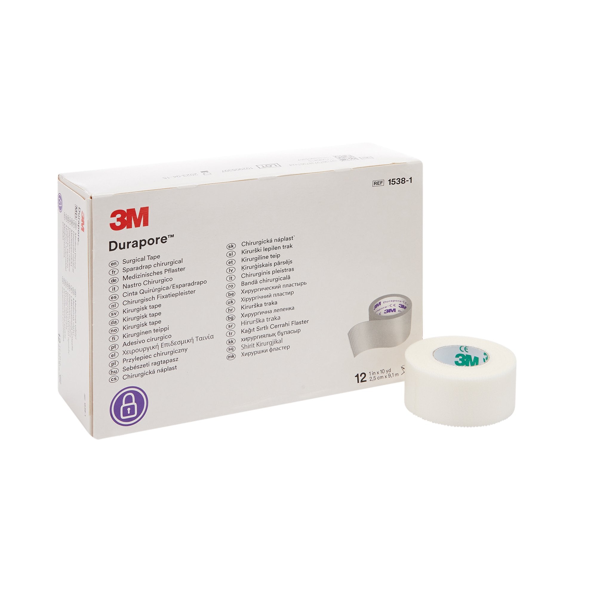 3M™ Medipore™ H Cloth Medical Tape, 1 Inch x 10 Yard, White