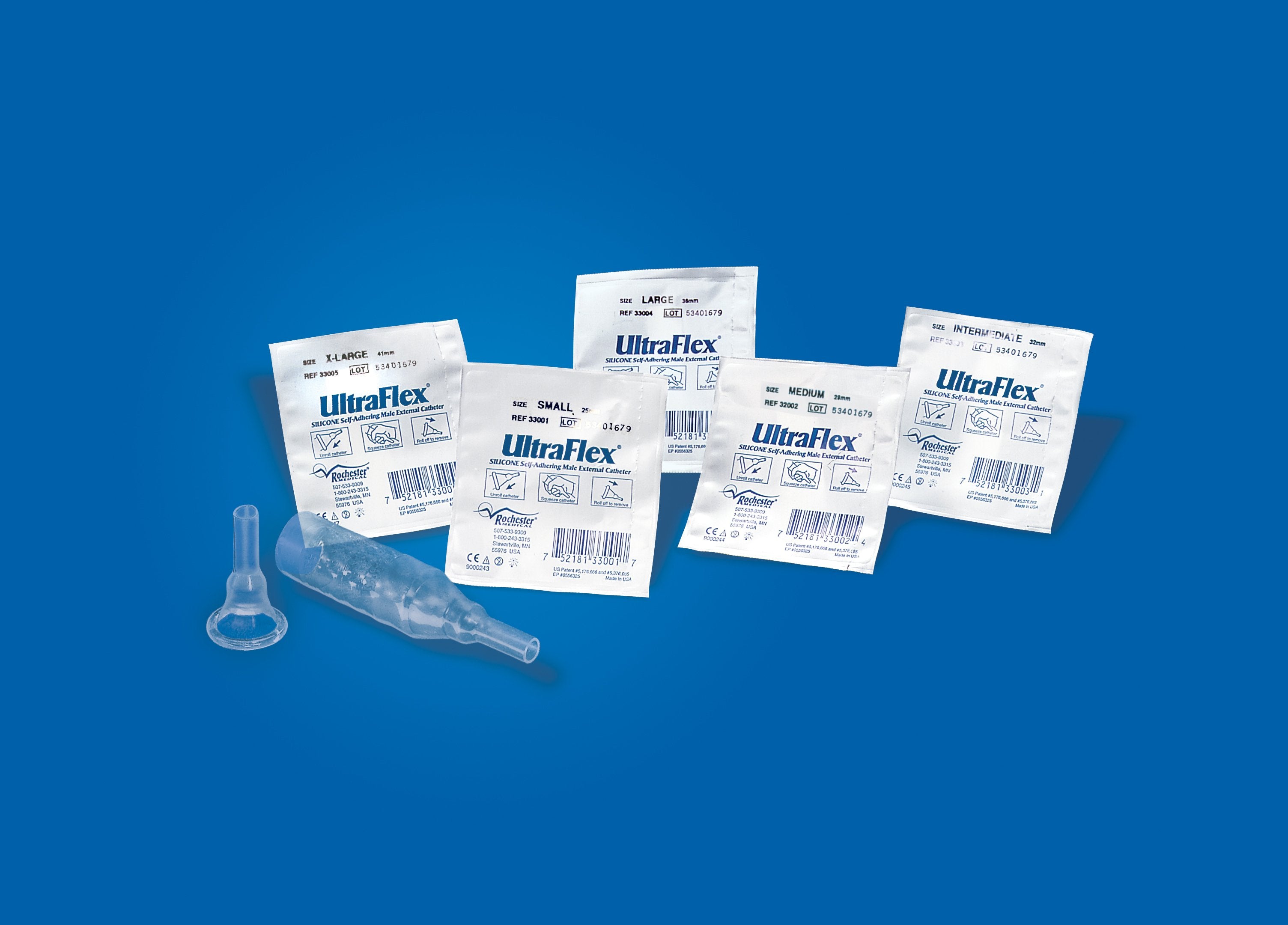 InView Self-Adhesive Male External Catheter Silicone