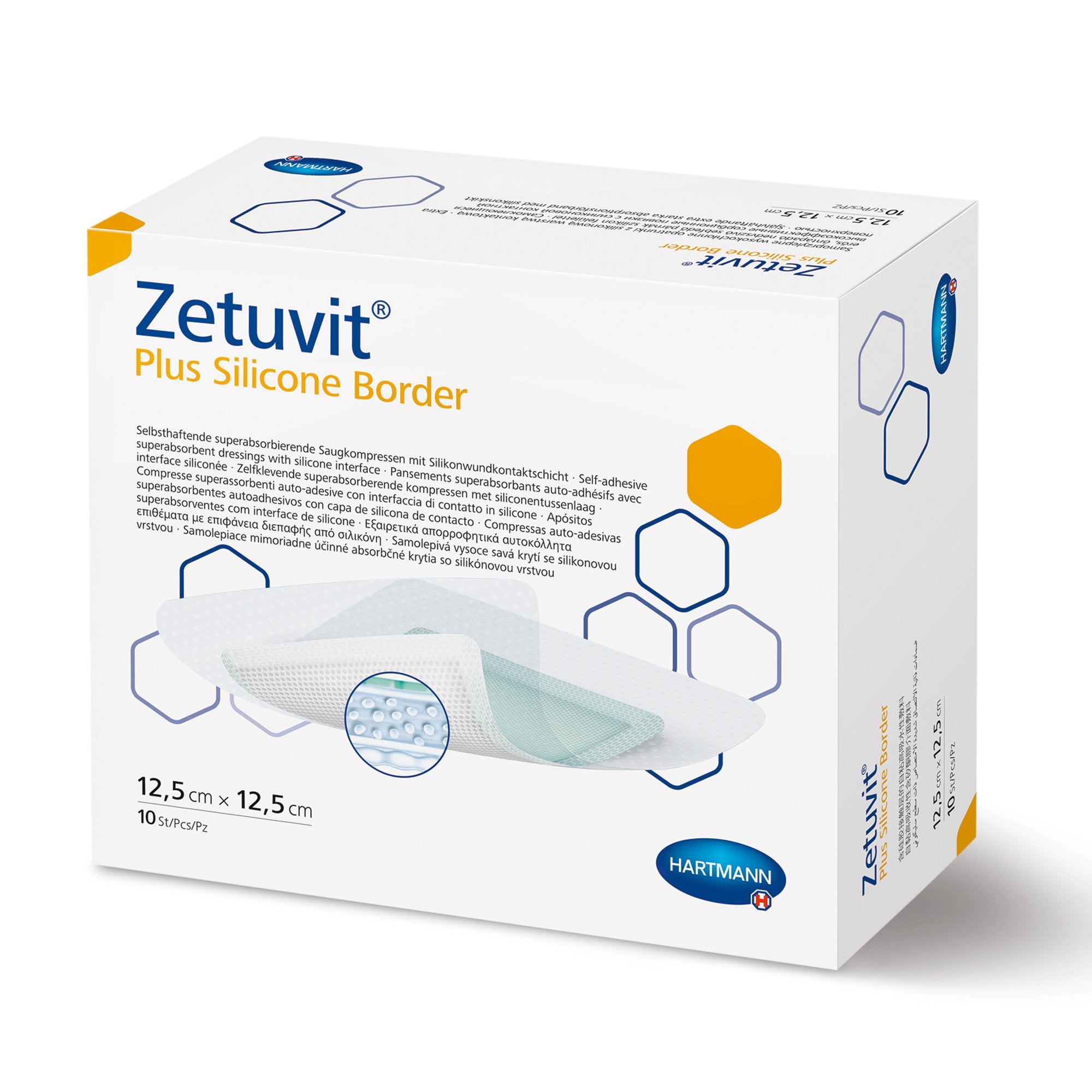 Zetuvit® Plus Sterile Superabsorbent Dressing, 4 x 4 Inch