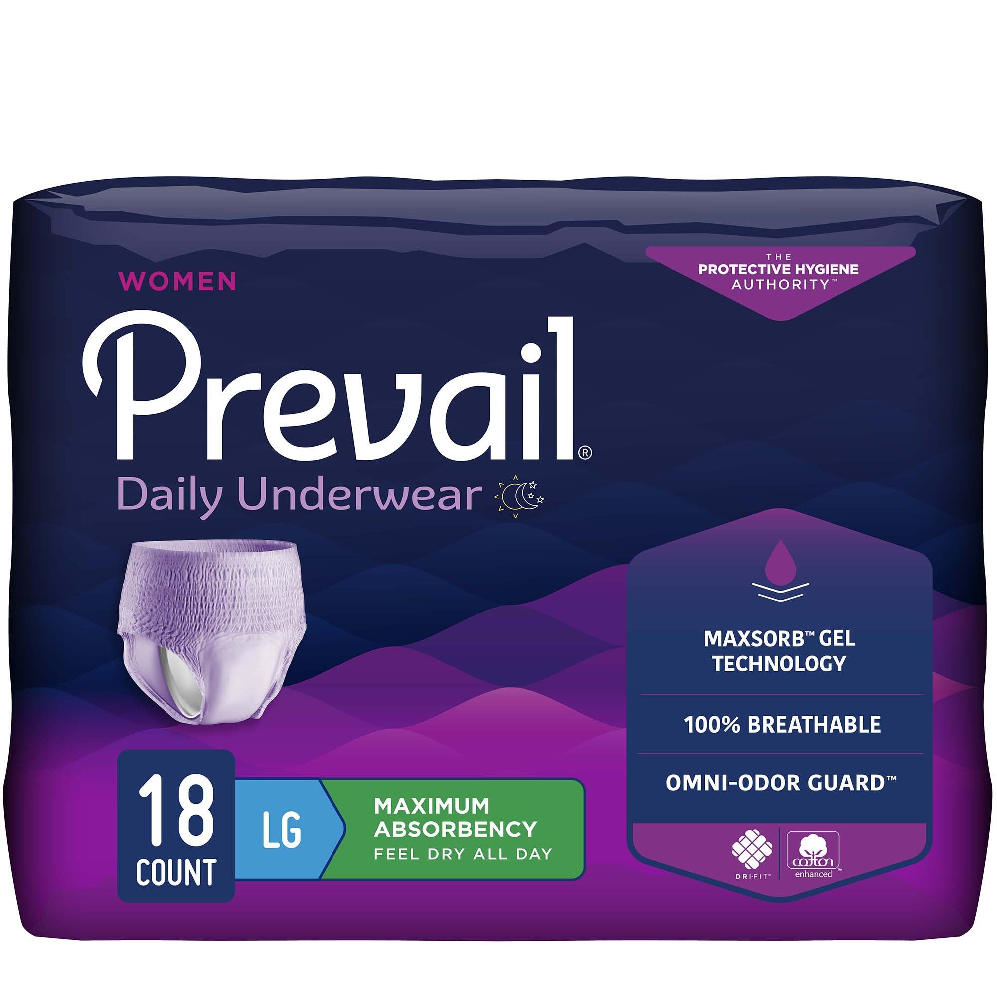 Wings™ Overnight Absorbency Incontinence Brief, Large