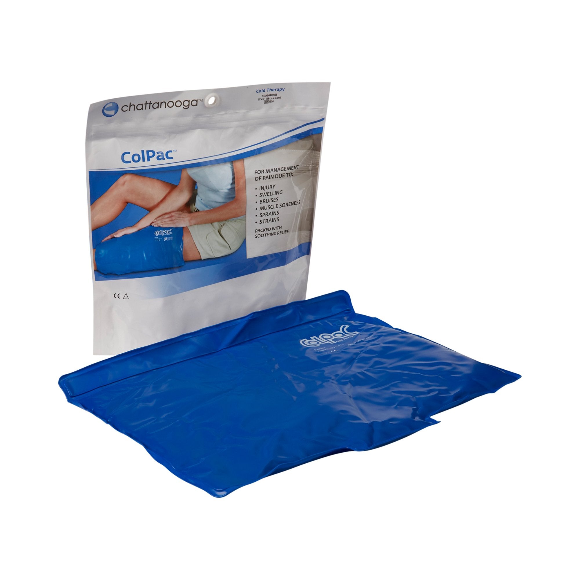 Polar Ice® Cold Pack with Wrap for Shin, 5 x 12 Inch