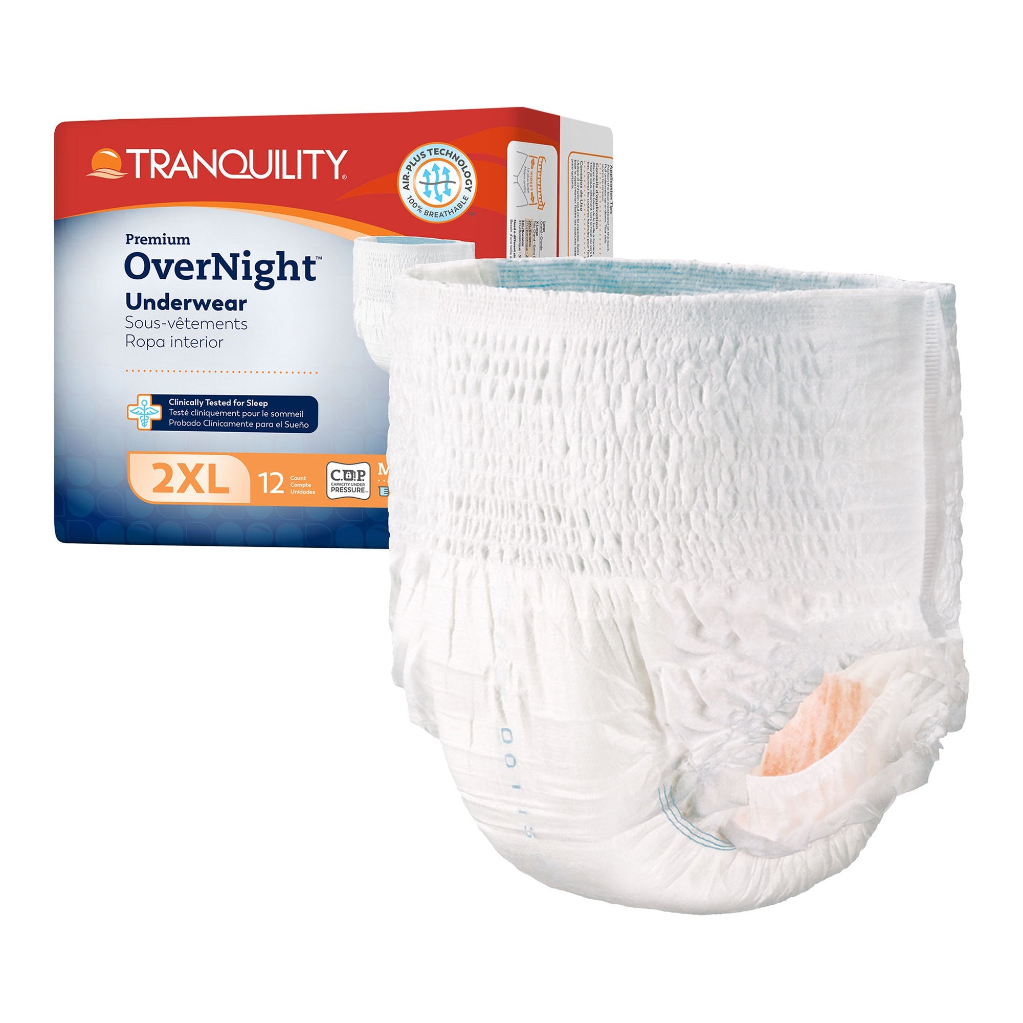 Tranquility® Premium OverNight™ Absorbent Underwear, Large