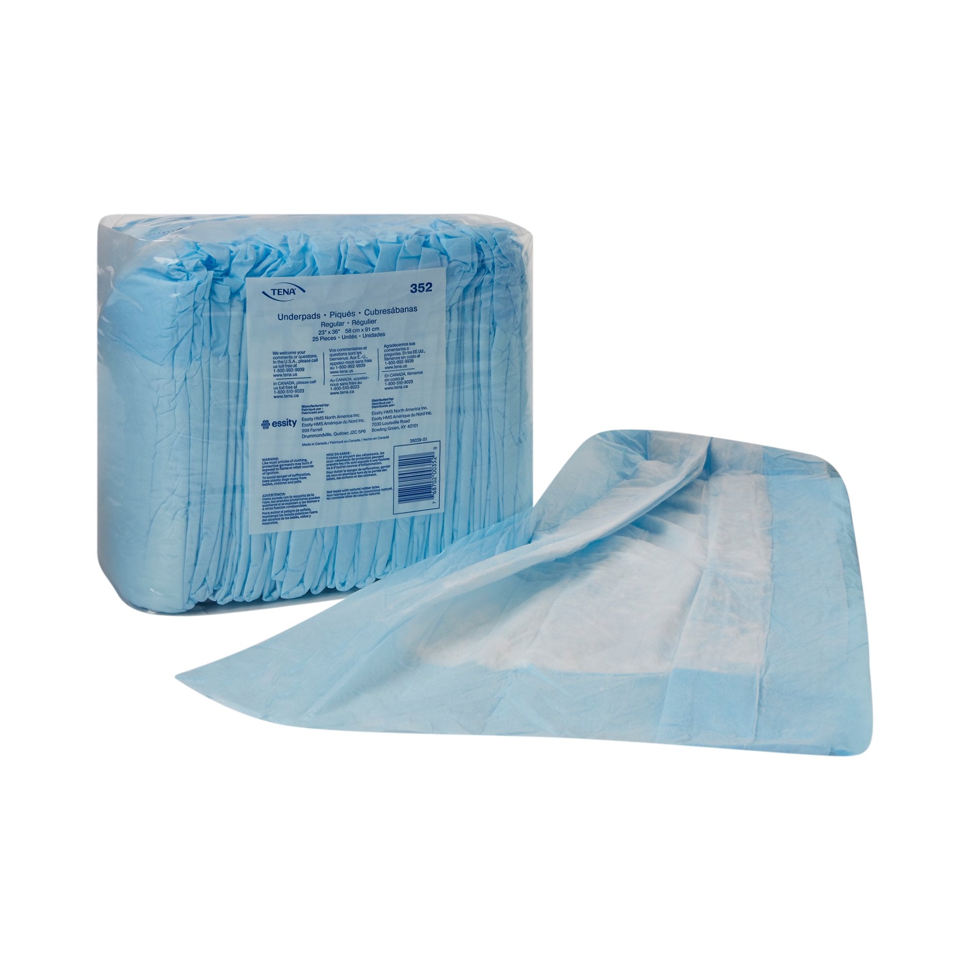 Wings™ Quilted Premium Comfort Maximum Absorbency Low Air Loss Positioning Underpad, 23 x 36 Inch