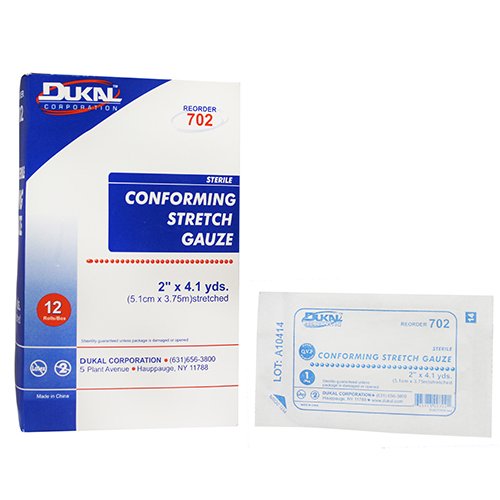 Dutex Conforming Bandage, 2 Inch x 4-1/2 Yard, 2-Ply